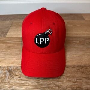 NWOT Pacific Headwear Wool Blend Red LPP Baseball Cap Hat